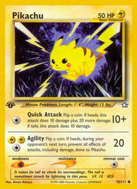 Pikachu - Neo Genesis (N1) #070/111 - Common Pokémon Trading Card