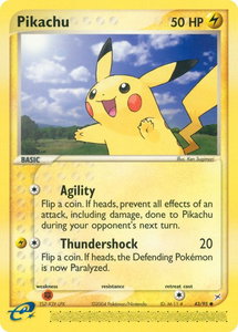 Pikachu - Team Magma vs Team Aqua (MA) #43/95 - Common Pokémon Trading Card