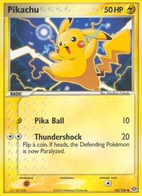 Pikachu - Emerald (EM) #60/106 - Common Pokémon Trading Card