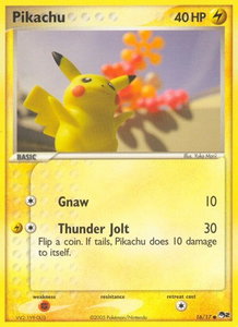 Pikachu - POP Series 2 (POP) #016/017 - Common Pokémon Trading Card