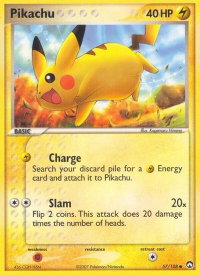 Pikachu - Power Keepers (PK) #57/108 - Common Pokémon Trading Card