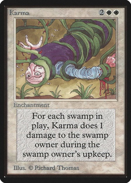 Karma - Beta Edition Magic: The Gathering trading card