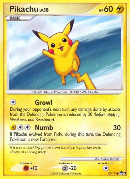 Pikachu - POP Series 9 Pokémon trading card