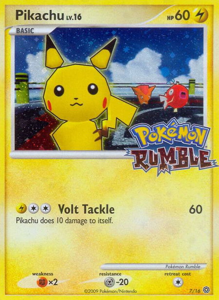 Pikachu - Rumble Pokémon trading card