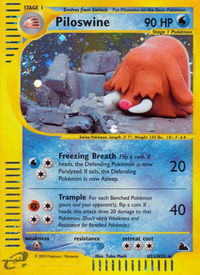 Piloswine (H22) - Skyridge (SK) #H22/H32 - Holo Rare Pokémon Trading Card