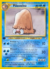 Piloswine - Neo Genesis (N1) #044/111 - Uncommon Pokémon Trading Card