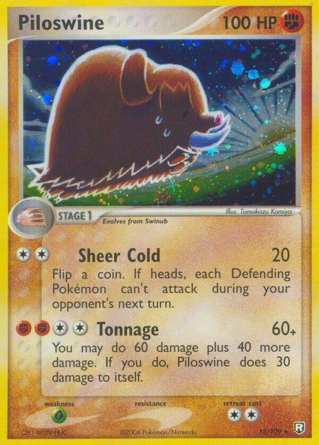 Piloswine - Team Rocket Returns Pokémon trading card
