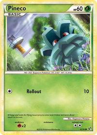 Pineco (62) - Undaunted (UD) #62/90 - Common Pokémon Trading Card