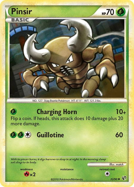 Pinsir - Undaunted Pokémon trading card