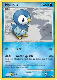 Piplup - Diamond and Pearl Pokémon trading card