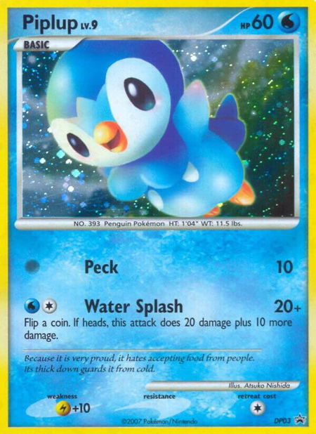 Piplup - DP03 - Diamond and Pearl Promos Pokémon trading card