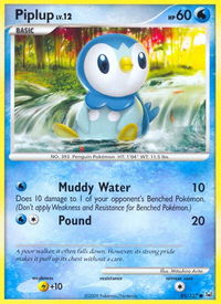 Piplup - Platinum (PL) #85/127 - Common Pokémon Trading Card