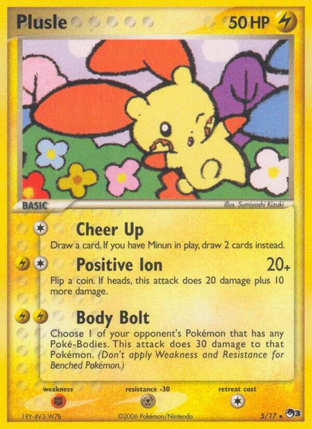 Plusle - POP Series 3 Pokémon trading card