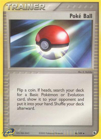 Poke Ball - Ruby and Sapphire Pokémon trading card