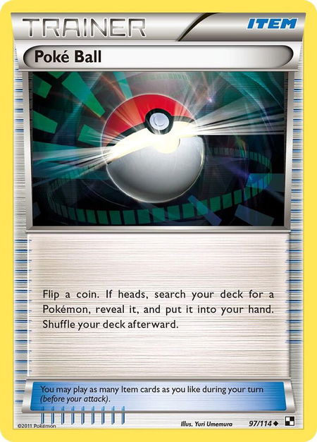 Poke Ball - Black and White Pokémon trading card