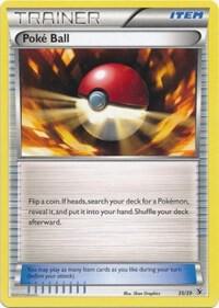 Poke Ball trading card from Kalos Starter Set Poke Ball - Kalos Starter Set Pokémon trading card