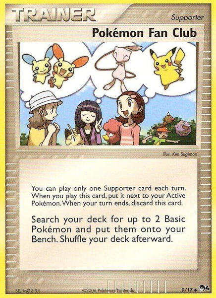 Pokemon Fan Club trading card from POP Series 4 Pokemon Fan Club - POP Series 4 Pokémon trading card