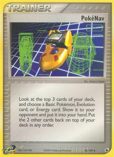 Pokenav trading card from Ruby and Sapphire Pokenav - Ruby and Sapphire Pokémon trading card