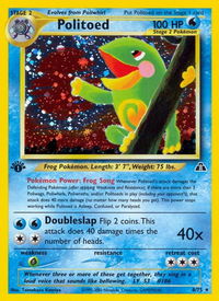 Politoed (8) - Neo Discovery (N2) #08/75 - Holo Rare Pokémon Trading Card