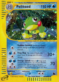 Politoed (H23) - Skyridge (SK) #H23/H32 - Holo Rare Pokémon Trading Card