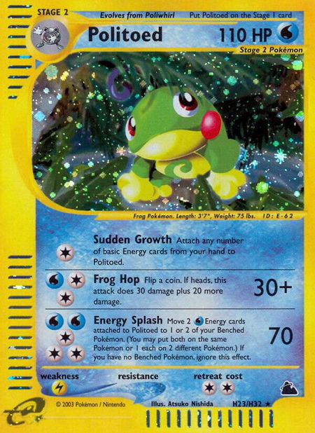 Politoed (H23) - Skyridge Pokémon trading card