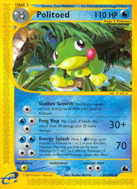Politoed (25) - Skyridge (SK) #025/144 - Rare Pokémon Trading Card