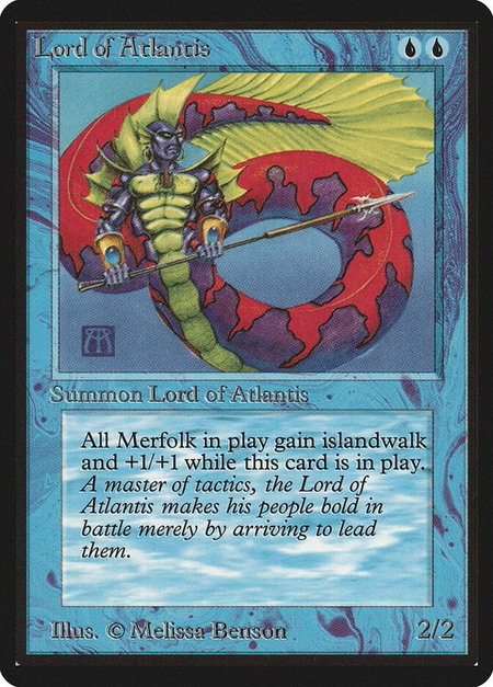 Lord of Atlantis - Beta Edition Magic: The Gathering trading card