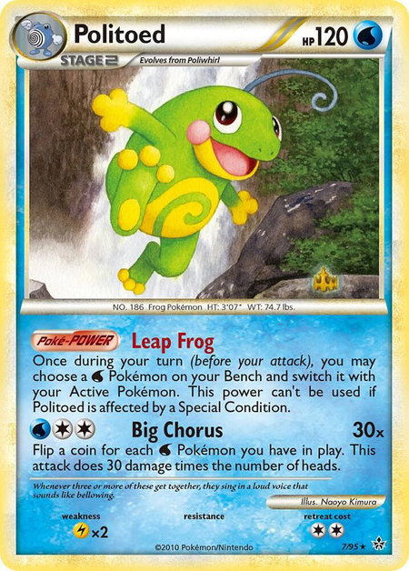 Politoed - Unleashed Pokémon trading card