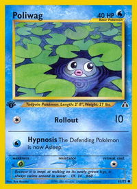 Poliwag - Neo Discovery (N2) #62/75 - Common Pokémon Trading Card