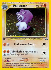 Poliwrath (9) - Neo Discovery (N2) #09/75 - Holo Rare Pokémon Trading Card