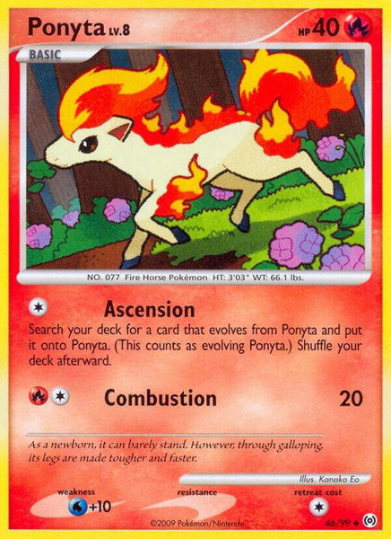 Ponyta (46) trading card from Arceus Ponyta (46) - Arceus Pokémon trading card
