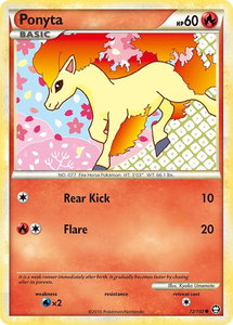 Ponyta - Triumphant (TM) #72/102 - Common Pokémon Trading Card