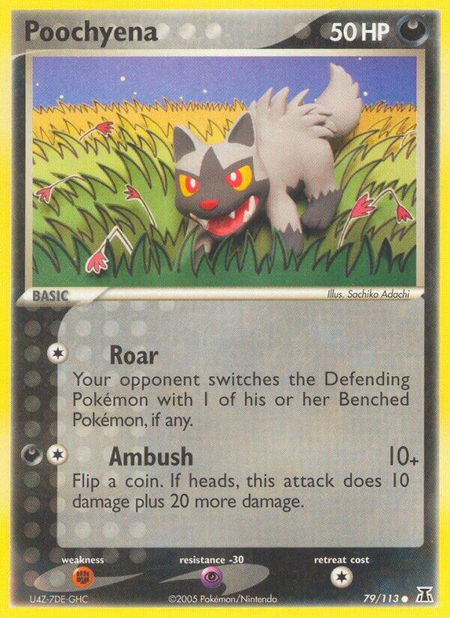 Poochyena - Delta Species Pokémon trading card