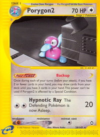 Porygon2 - Aquapolis (AQ) #028/147 - Rare Pokémon Trading Card