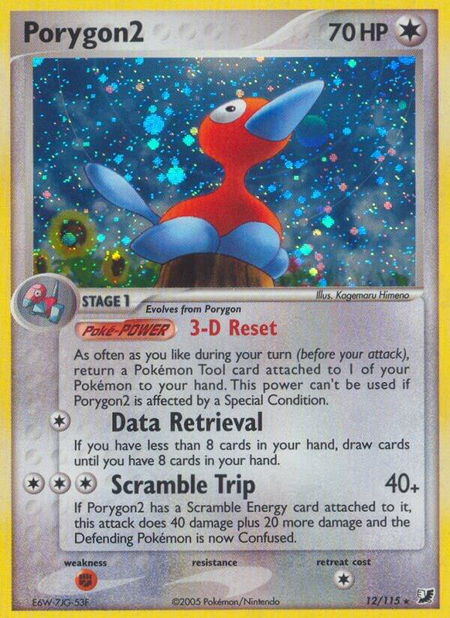 Porygon2 - Unseen Forces Pokémon trading card