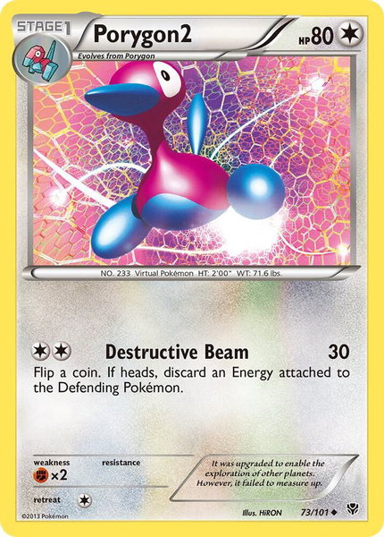 Porygon2 trading card from Plasma Blast Porygon2 - Plasma Blast Pokémon trading card