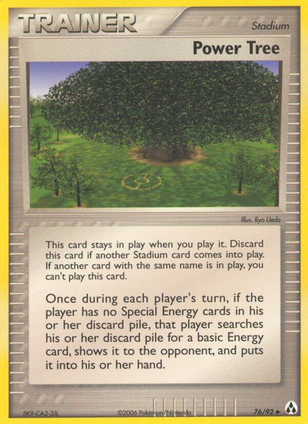 Power Tree trading card from Legend Maker Power Tree - Legend Maker Pokémon trading card