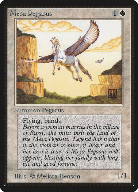Mesa Pegasus - Beta Edition Magic: The Gathering trading card
