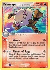 Primeape (Delta Species) - Holon Phantoms (HP) #50/110 - Uncommon Pokémon Trading Card