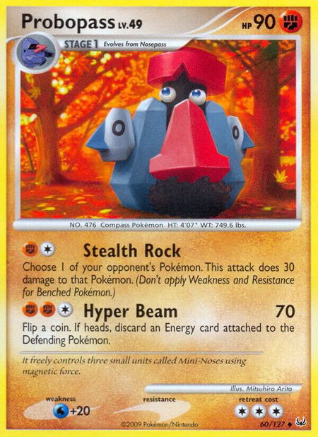 Probopass - Platinum Pokémon trading card
