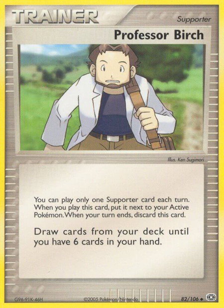 Professor Birch - Emerald Pokémon trading card