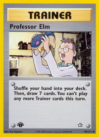Professor Elm - Neo Genesis (N1) #096/111 - Uncommon Pokémon Trading Card