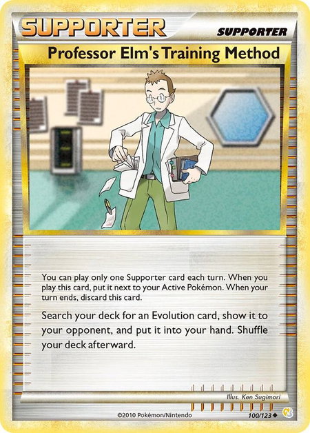 Professor Elm's Training Method - HeartGold SoulSilver Pokémon trading card