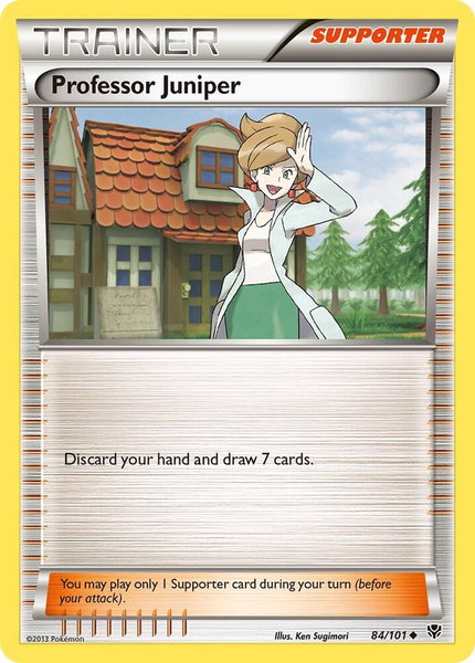 Professor Juniper - Plasma Blast Pokémon trading card