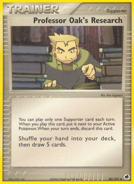 Professor Oak's Research - Dragon Frontiers Pokémon trading card