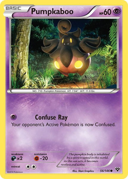 Pumpkaboo - XY Base Set Pokémon trading card