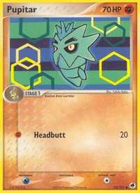 Pupitar - Dragon Frontiers (DF) #58/101 - Common Pokémon Trading Card
