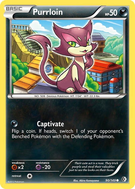Purrloin - Boundaries Crossed Pokémon trading card