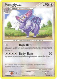 Purugly - Diamond and Pearl (DP) #36/130 - Rare Pokémon Trading Card