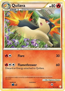 Quilava - HeartGold SoulSilver (HS) #49/123 - Uncommon Pokémon Trading Card
